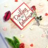 Red Quilled Flowers Valentine Greeting Card -D1 image