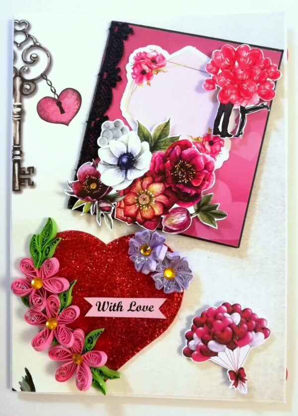 Love Pop up Hearts Greeting card image