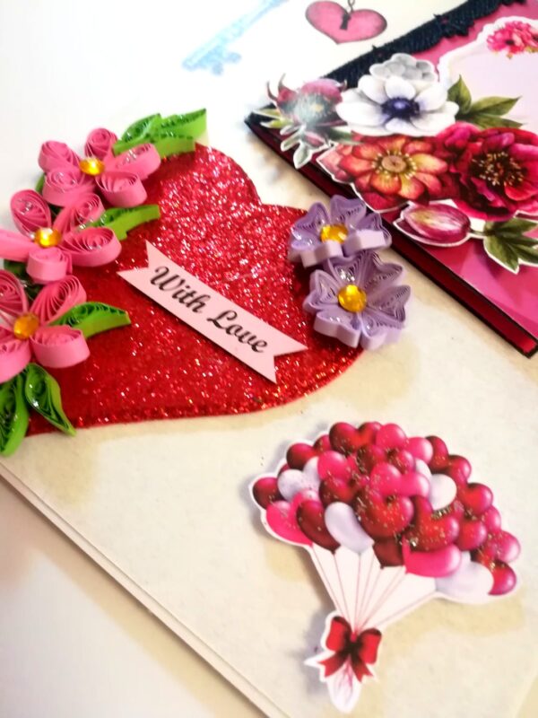 Love Pop up Hearts Greeting card image