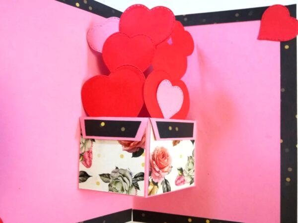 Love Pop up Hearts Greeting card image