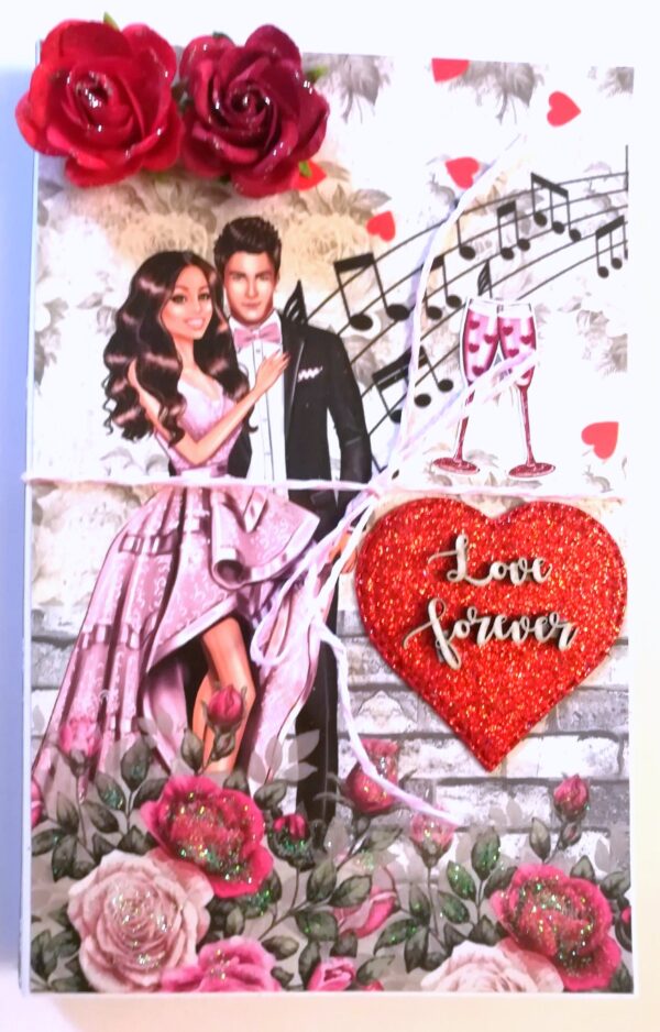 Love Couple Three Fold Mini Scrapbook Gift - D2 image