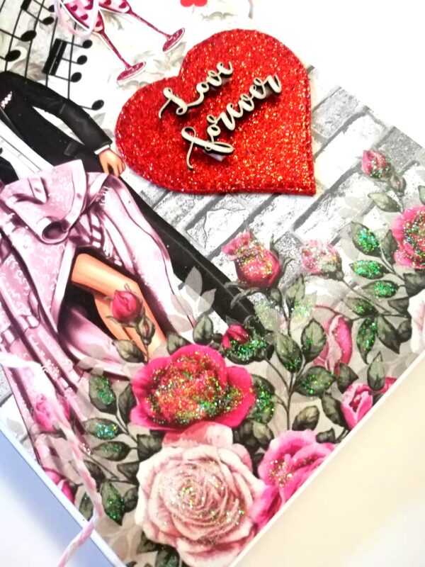 Love Couple Three Fold Mini Scrapbook Gift - D2 image