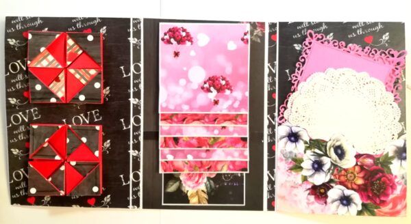 Love Couple Three Fold Mini Scrapbook Gift - D2 image