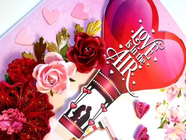 Sparkling Big Large Love Greeting Card Mini Scrapbook image