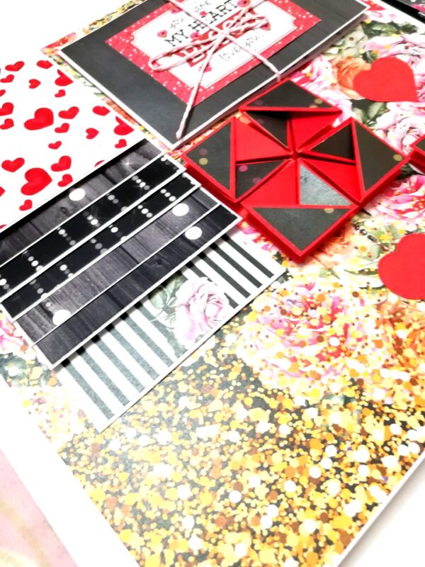 Sparkling Big Large Love Greeting Card Mini Scrapbook image