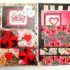 Sparkling Big Large Love Greeting Card Mini Scrapbook image