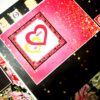 Sparkling Big Large Love Greeting Card Mini Scrapbook image