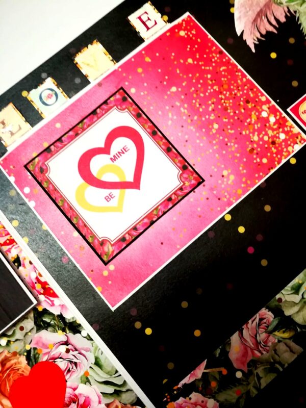 Sparkling Big Large Love Greeting Card Mini Scrapbook image