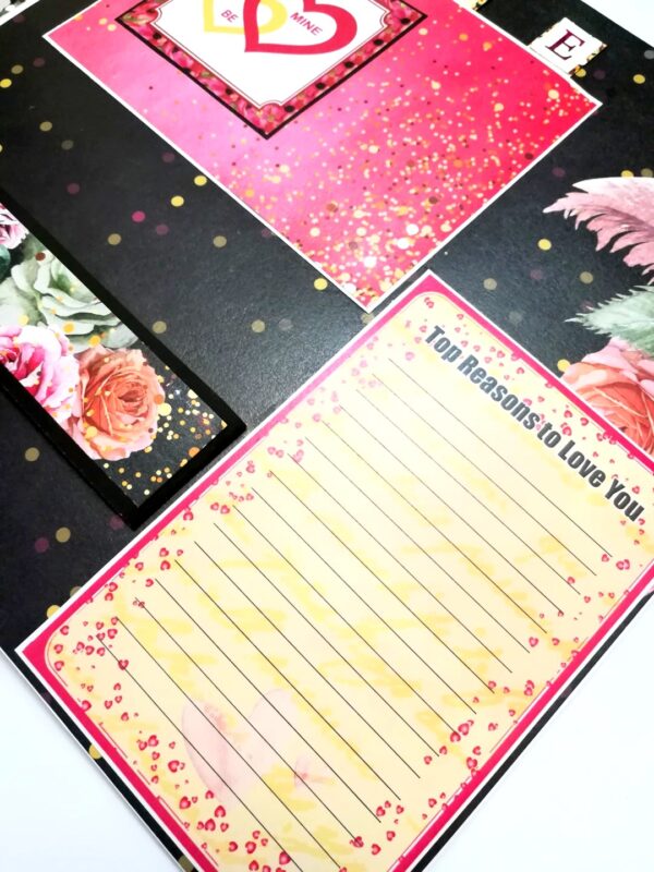 Sparkling Big Large Love Greeting Card Mini Scrapbook image