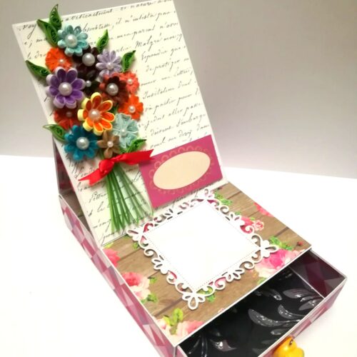 Card With Drawer Gift Greeting Card - D18 image