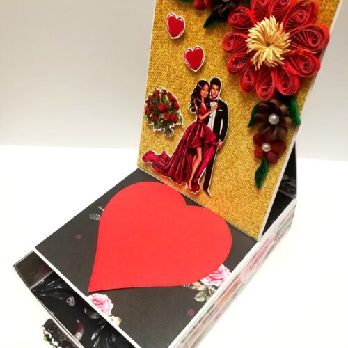 Card With Drawer Gift Greeting Card -D19 image Card With Drawer Gift Greeting Card -D19 image