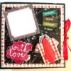 Male Theme Love/Birthday Handmade Scrapbook -D1 image