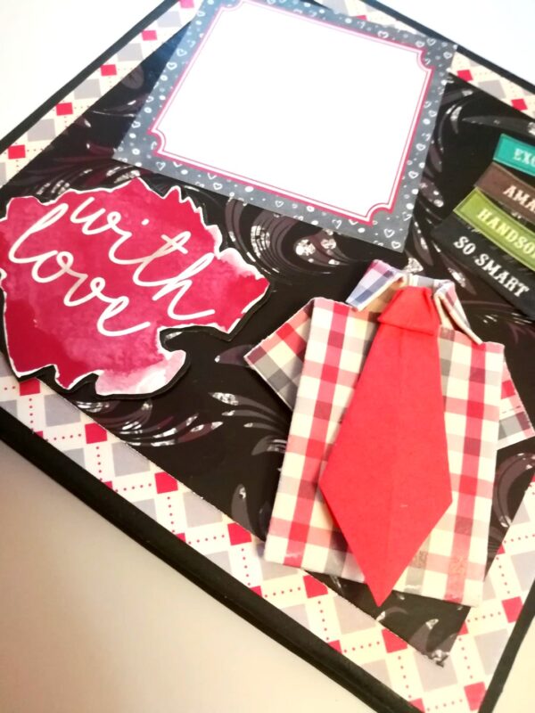 Male Theme Love/Birthday Handmade Scrapbook -D1 image