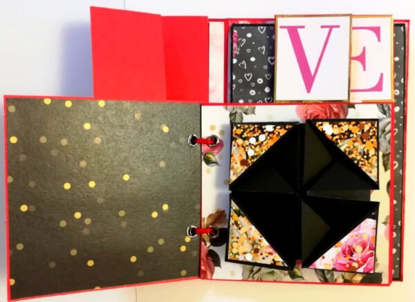 Love Valentine Mini Scrapbook Folder - D1 image Love Valentine Mini Scrapbook Folder - D1 image