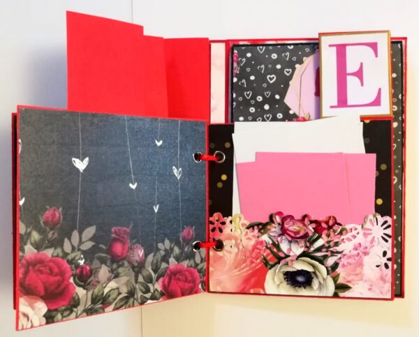 Love Valentine Mini Scrapbook Folder - D1 image Love Valentine Mini Scrapbook Folder - D1 image