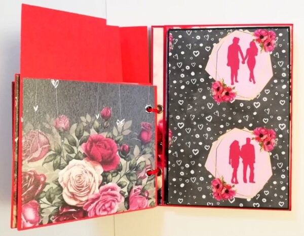 Love Valentine Mini Scrapbook Folder - D1 image Love Valentine Mini Scrapbook Folder - D1 image