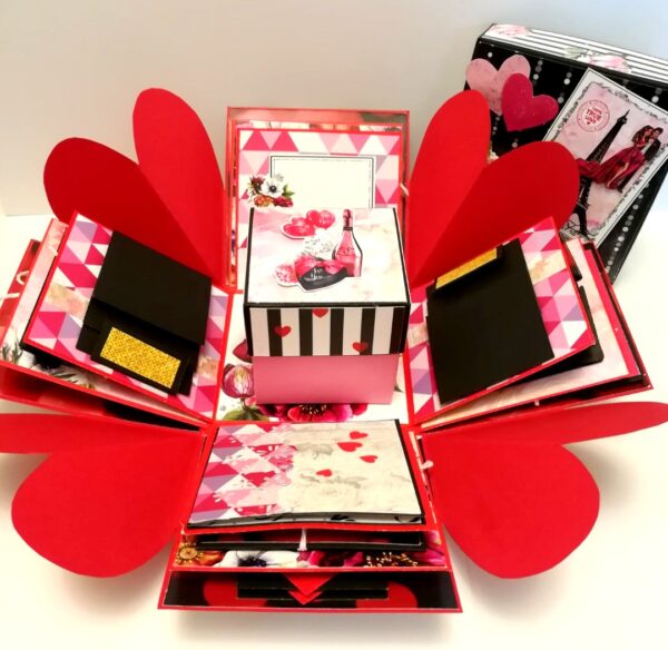 Love Valentine 3 layer Explosion Box