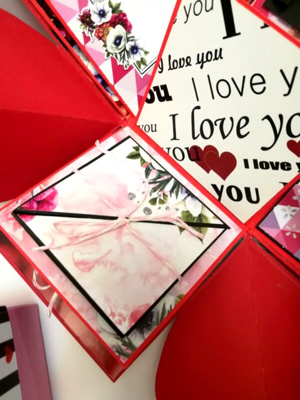 Love Valentine 3 layer Explosion Box