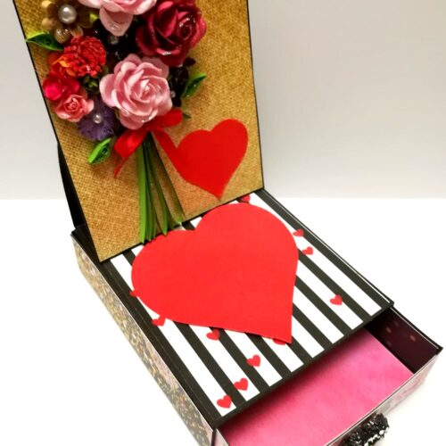 Card With Drawer Gift Greeting Card - D21 image