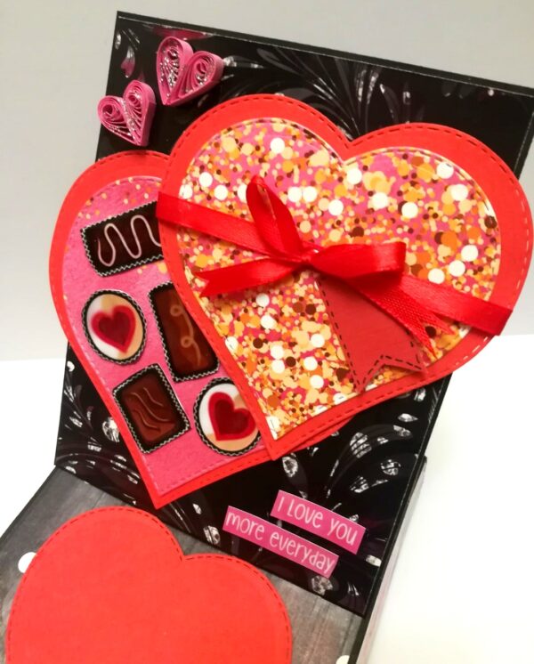 Chocolate Card With Drawer Gift Greeting Card - D26 image