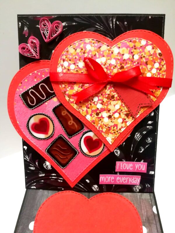 Chocolate Card With Drawer Gift Greeting Card - D26 image