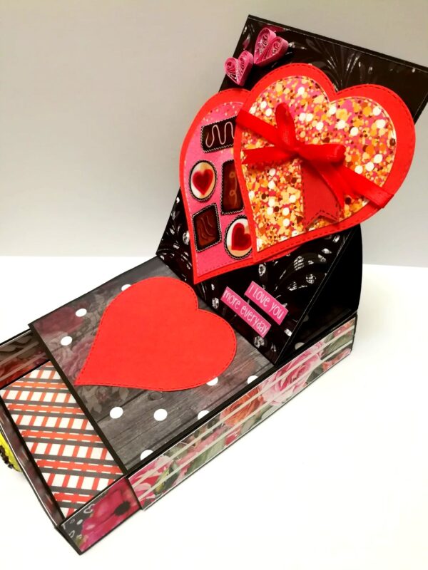 Chocolate Card With Drawer Gift Greeting Card - D26 image