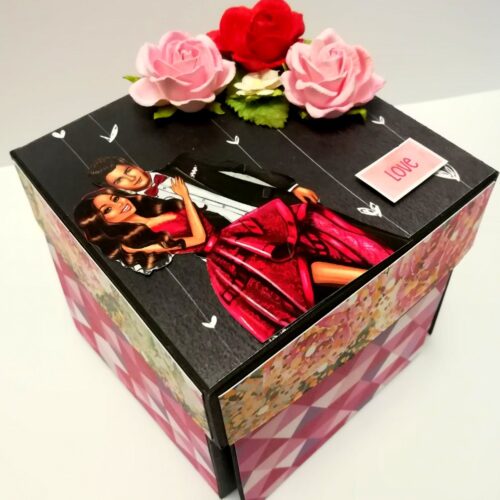 Love and Anniversary Theme Explosion Box - D2 image