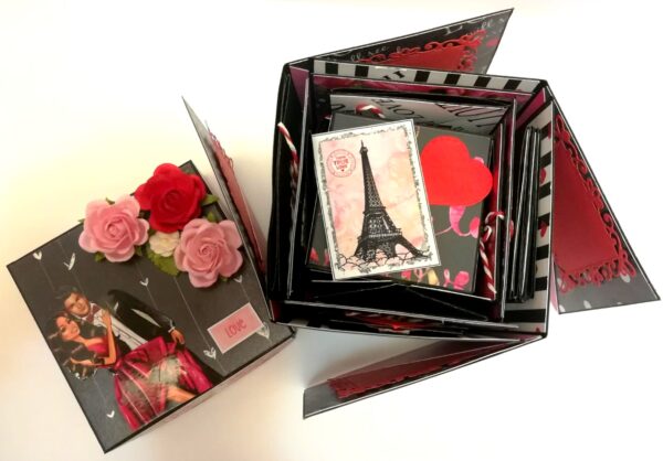 Love and Anniversary Theme Explosion Box - D2 image Love and Anniversary Theme Explosion Box - D2 image