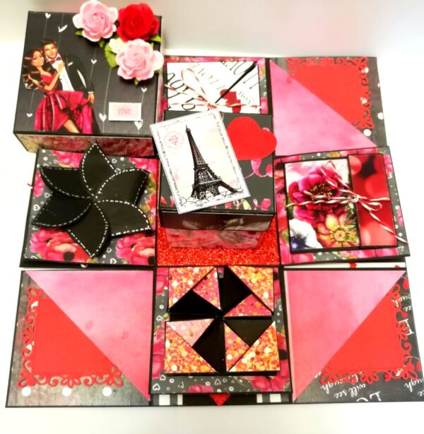 Love and Anniversary Theme Explosion Box - D2 image Love and Anniversary Theme Explosion Box - D2 image