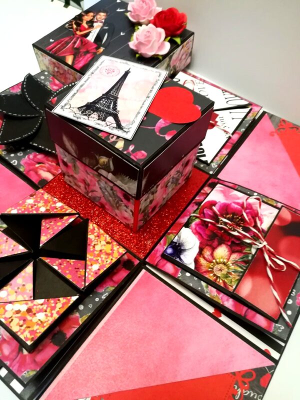 Love and Anniversary Theme Explosion Box - D2 image Love and Anniversary Theme Explosion Box - D2 image