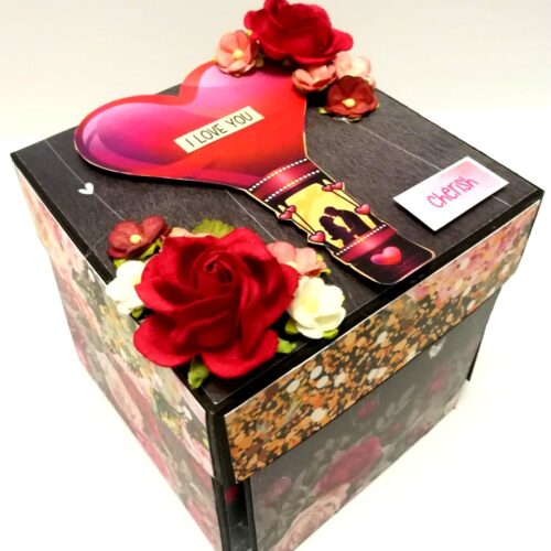 Love and Anniversary Theme Explosion Box - D3 image