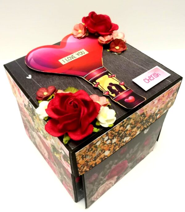 Love and Anniversary Theme Explosion Box - D3 image Love and Anniversary Theme Explosion Box - D3 image