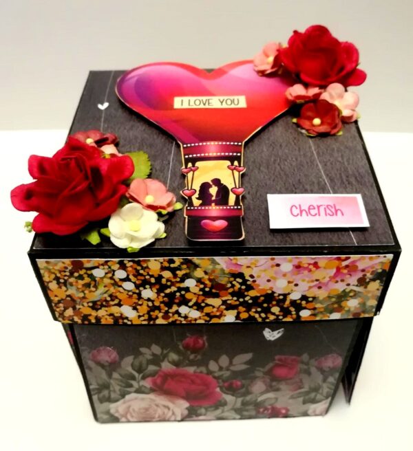 Love and Anniversary Theme Explosion Box - D3 image Love and Anniversary Theme Explosion Box - D3 image