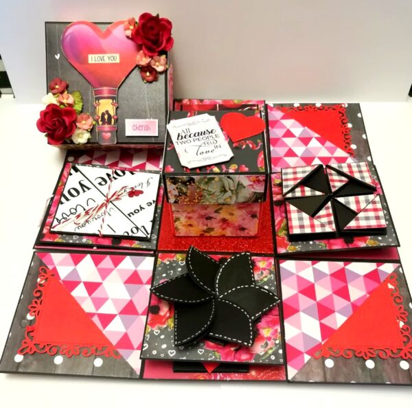 Love and Anniversary Theme Explosion Box - D3 image Love and Anniversary Theme Explosion Box - D3 image