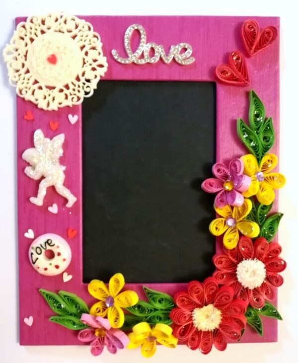 Sparkling Love Quilled Photo Frame -D2 image