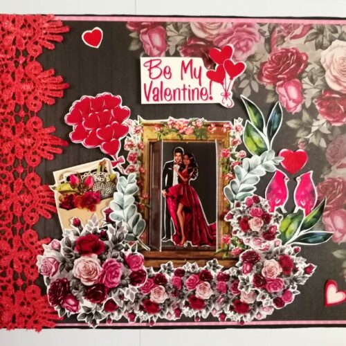Love & Valentine Handmade Scrapbook -D1 image