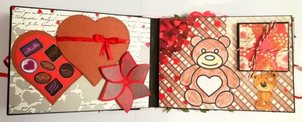 Love & Valentine Handmade Scrapbook -D1 image