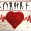 Quilled Heart Beat Love Greeting Card -D1 image