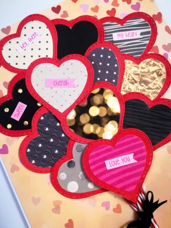 Hearty Balloons Love Greeting card image