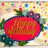 Happy Birthday Handmade Sparkling Scrapbook -D1 image