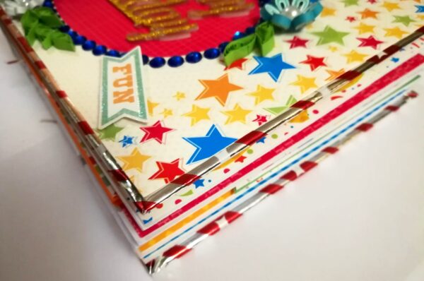 Happy Birthday Handmade Sparkling Scrapbook -D1 image