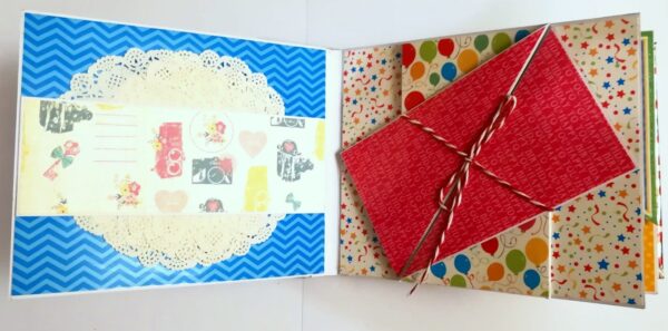 Happy Birthday Handmade Sparkling Scrapbook -D1 image