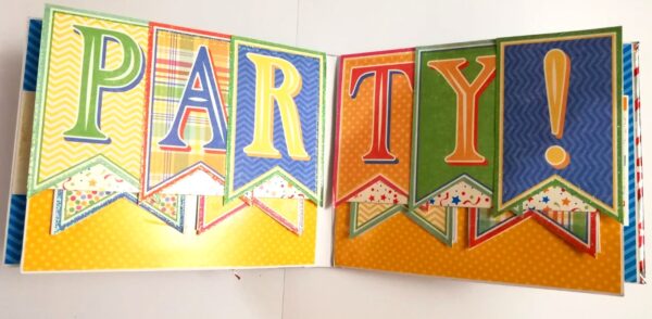 Happy Birthday Handmade Sparkling Scrapbook -D1 image