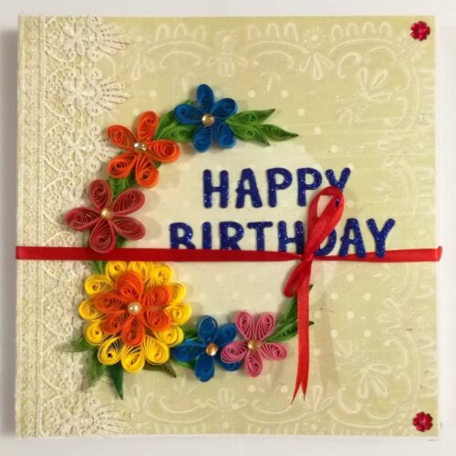 Sparkling Birthday Zigzag Mini Scrapbook -D2 image