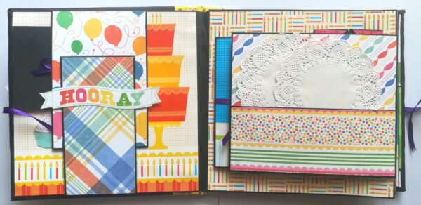 Happy Birthday Handmade Sparkling Scrapbook -D2 image