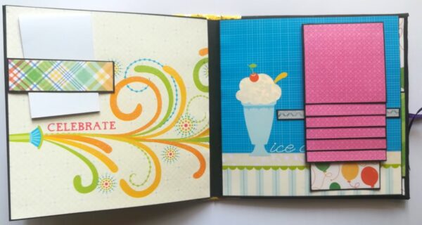 Happy Birthday Handmade Sparkling Scrapbook -D2 image