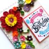 Quilled Corner Birthday Greeting Card - QMD1 image