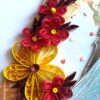 Quilled Flowers Couple Anniversary Greeting Card image