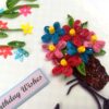 Quilled Cycle With Flowers Birthday Greeting Card image