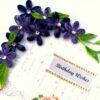 Purple Quilled Flowers Birthday Greeting card image Purple Quilled Flowers Birthday Greeting card image